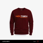 Next Gen Printed Maroon Sweatshirt for Men