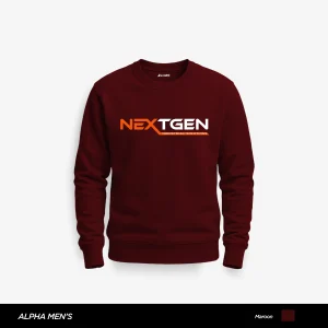Next Gen Printed Maroon Sweatshirt for Men