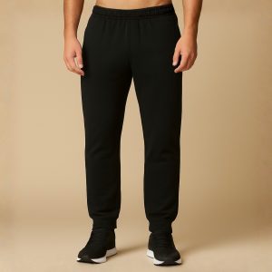 Cuffed Comfort Black Sweatpant for Men