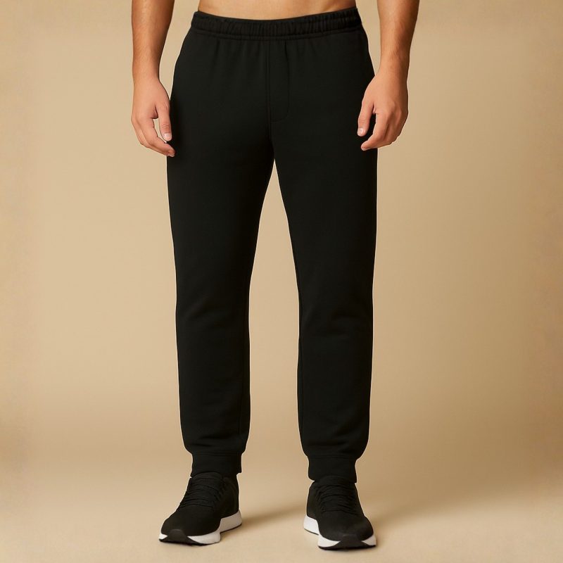 Cuffed Comfort Black Sweatpant for Men Cuffed Comfort Black Sweatpant for Men
