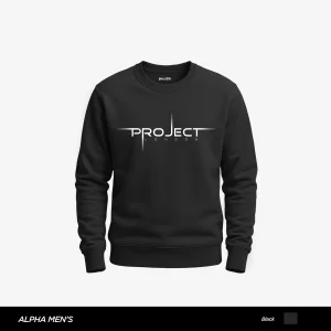 Project London Printed Black Sweatshirt for Men