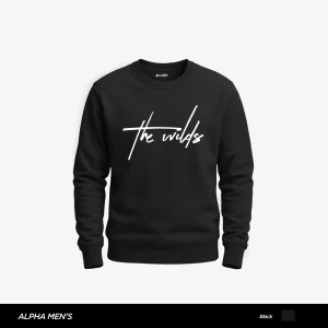 The Wilds Printed Black Sweatshirt for Men