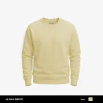 Modern Plain Beige Sweatshirt for Men
