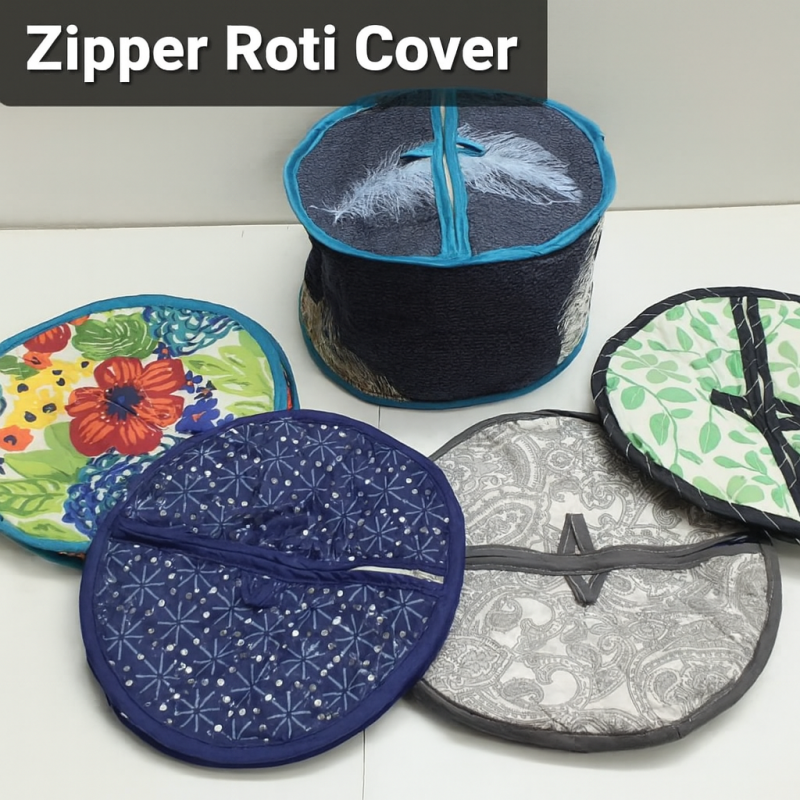 Zipper Roti Cover – Insulated & Washable Zipper Roti Cover – Insulated & Washable