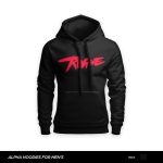 Rogue Printed Black Hoodie For Men