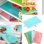 Antislip Fridge Mats – Pack of 4 Waterproof Shelf Liners