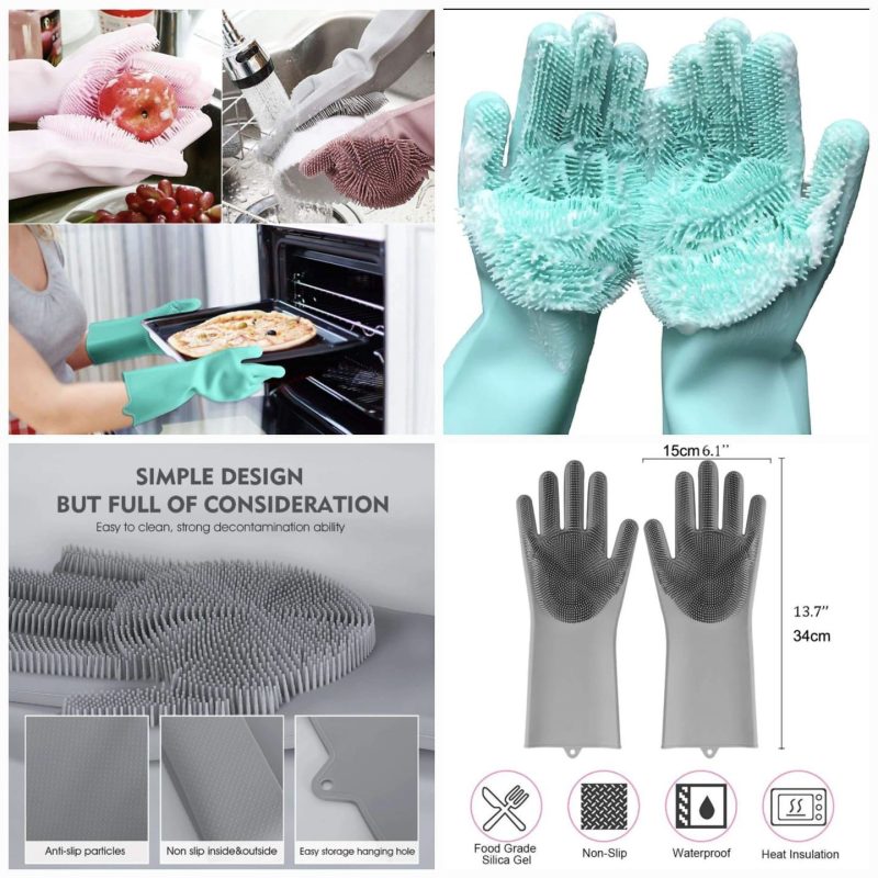 Silicone Washing Gloves – Heat-Resistant Scrubber Gloves for Kitchen & Home Cleaning Silicone Washing Gloves – Heat-Resistant Scrubber Gloves for Kitchen & Home Cleaning