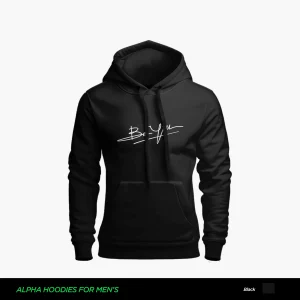 Be You Printed Black Hoodie For Men