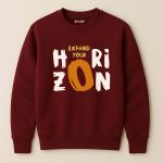 Expand Horizon Printed Maroon Sweatshirt for Men