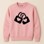 Soul Lock Printed Pink Sweatshirt for Women