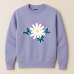 Grow Your Way Printed Purple Sweatshirt for Women