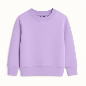 Purple Plain Sweatshirt for Girls