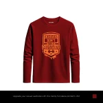 Dont Excuses Printed Maroon Long Sleeve T-Shirt for Men