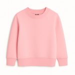Pink Plain Sweatshirt for Girls