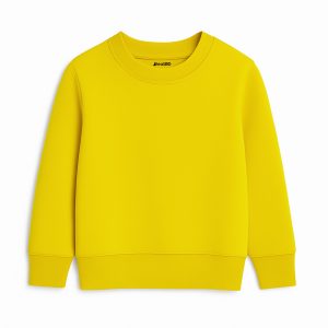 Yellow Plain Sweatshirt for Kids - Unisex