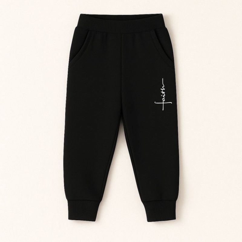 Faith Logo Black Sweatpant for Unisex Faith Logo Black Sweatpant for Unisex