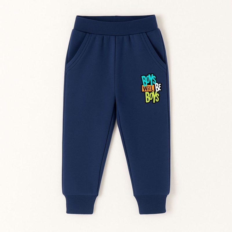 Boys Will Be Boys Navy Blue Sweatpant for Kids Boys Will Be Boys Navy Blue Sweatpant for Kids
