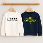 Pack of 2 Strong Jaleeman Printed Sweatshirts for Tween Kids