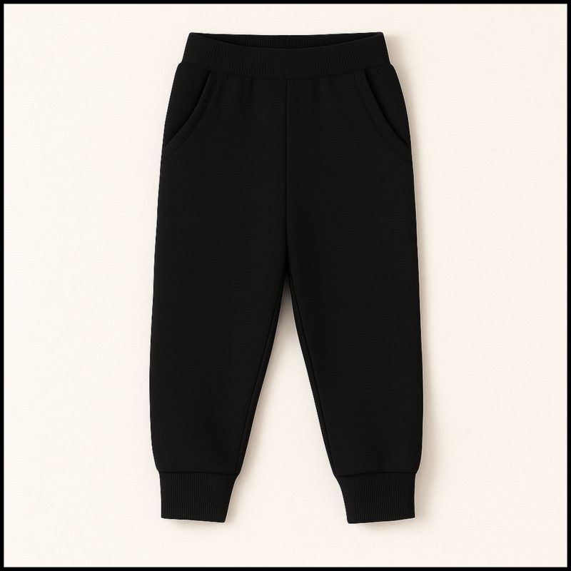 Plain Black Sweatpant For Kids