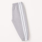 Heather Grey Double Stripe Sweatpant for Girls