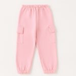 Pink Cargo Style Sweatpant For Girls