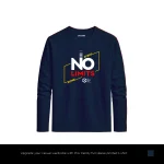 Limit Zone Printed Navy Blue Long Sleeve T-Shirt for Men