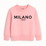 Milano Italy Printed Pink Sweatshirt for Girls