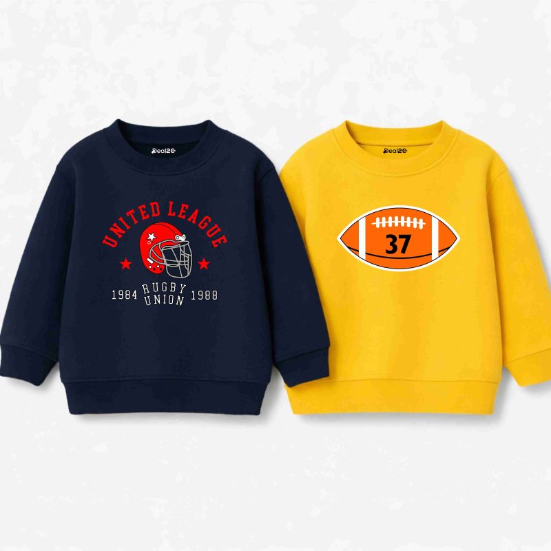 Pack of 2 United League 37 Printed Sweatshirts for Young Kids