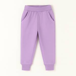 Purple Long Casual Sweatpant for Girls