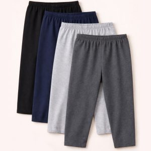 Pack of 4 Kids Soft Single Jersey Nightwear Trousers