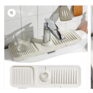Silicone Sink Faucet Mat – Anti-Slip Drain Pad
