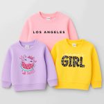Pack of 3 Los Sweet Girl Printed Sweatshirts for Girls