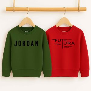 Pack of 2 Jordan Futura 1975 Printed Sweatshirts for Tween Kids
