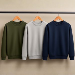 Bundle of 3 Decent Plain Sweatshirts for Men
