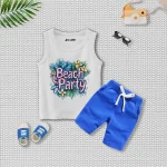 Beach Party Printed Sando Suit For Kids