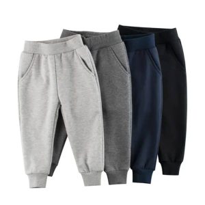 Bundle of 4 French Terry Jogger Pants for Kids