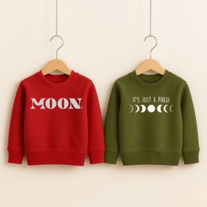 Pack of 2 Just Moon Printed Sweatshirts for Tween Kids