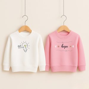 Pack of 2 Hope Positive Printed Sweatshirts for Girls