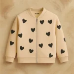 Kindred Hearts – Soft Zip-Up Jacket for Girls