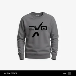 Evolution X Printed Gray Sweatshirt for Men