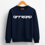 Offroad Grit Printed Navy Blue Sweatshirt for Tween Kids