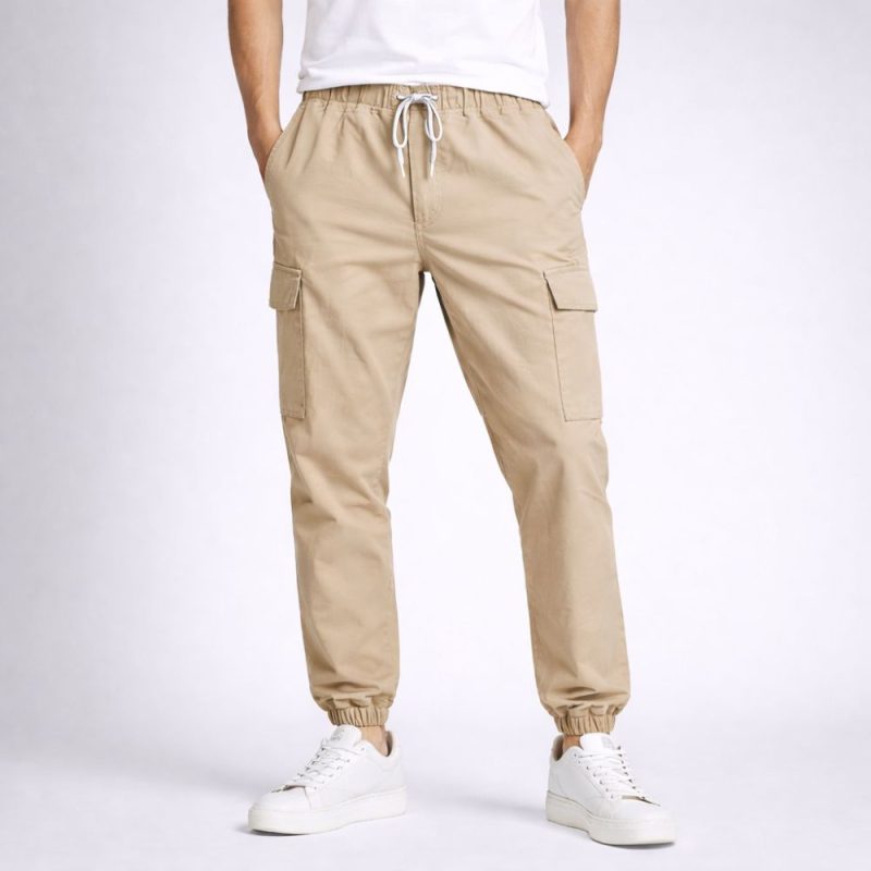 Drift Beige Cargo Trouser for Men