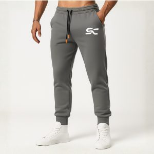 SC Printed Gray Sweatpant for Men