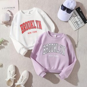 Pack of 2 Brooklyn NY Printed Sweatshirts for Girls