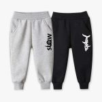 Pack of 2 Slow Shark Printed Fleece Kids Long Sweatpants Pack of 2 Slow Shark Printed Fleece Kids Long Sweatpants