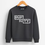 Infinity Printed Charcoal Sweatshirt for Tween Kids