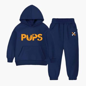 Pups Sunshine Hooded Tracksuit For Young Kids - Navy Blue