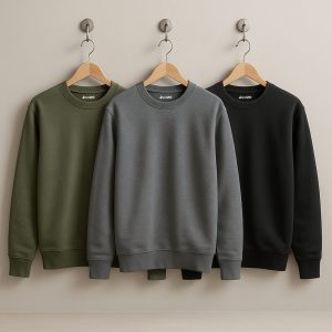 Bundle of 3 Vintage Plain Sweatshirts for Men