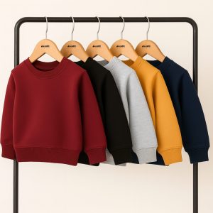 Bundle of 5 Plain Basic Sweatshirts for Kids