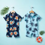 Bundle of 2 Floral & Palm Summer Beachwear Set for Kids